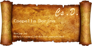 Csepella Dorina névjegykártya