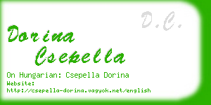 dorina csepella business card